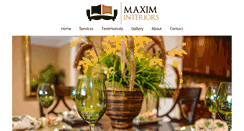 Desktop Screenshot of maximinteriors.com